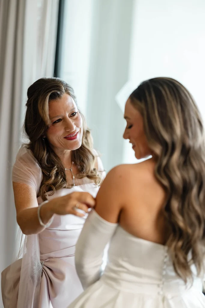 The bride and her friend
